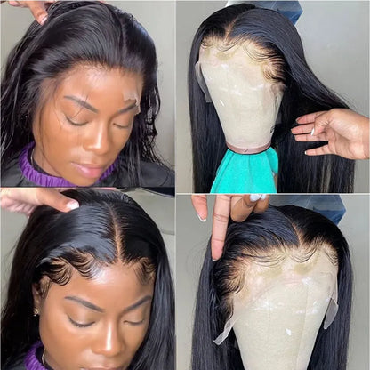 Straight 13x4 13x6 Transparent Lace Front wig