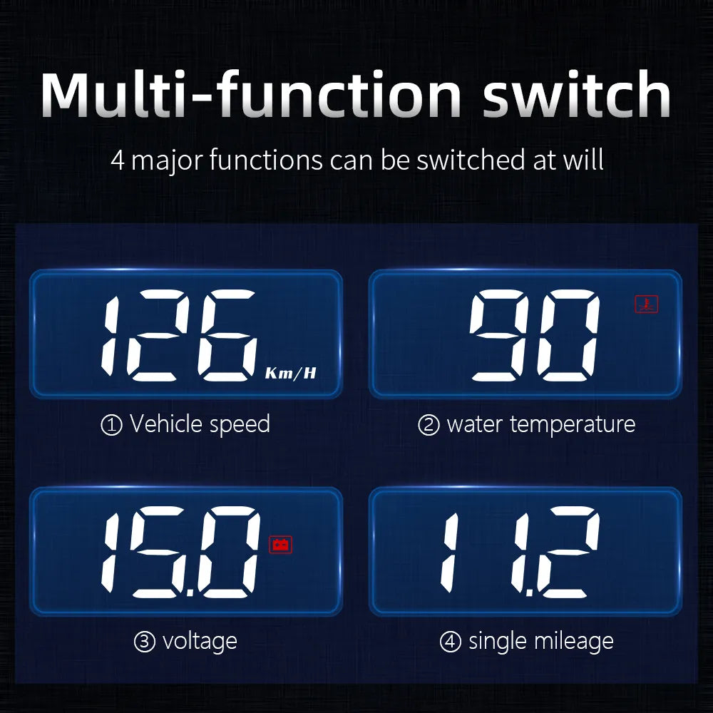 GPS Head-Up Display Auto Electronics Digital Car Speedometer Accessories For All Car