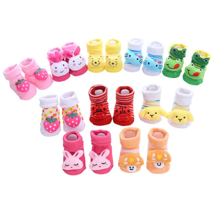 Cotton Cartoon Antiskid Baby Floor Socks