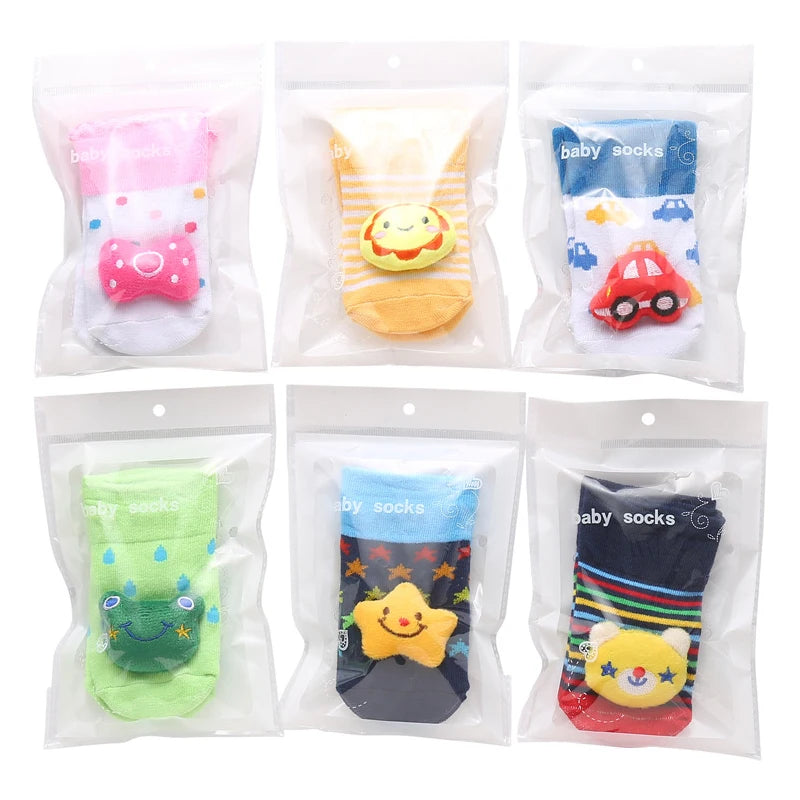 Cotton Cartoon Antiskid Baby Floor Socks