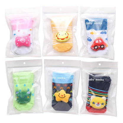 Cotton Cartoon Antiskid Baby Floor Socks