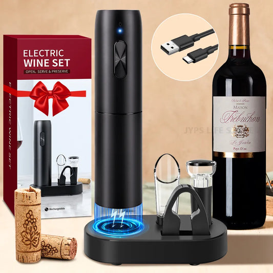 Electric Wine Opener Set.