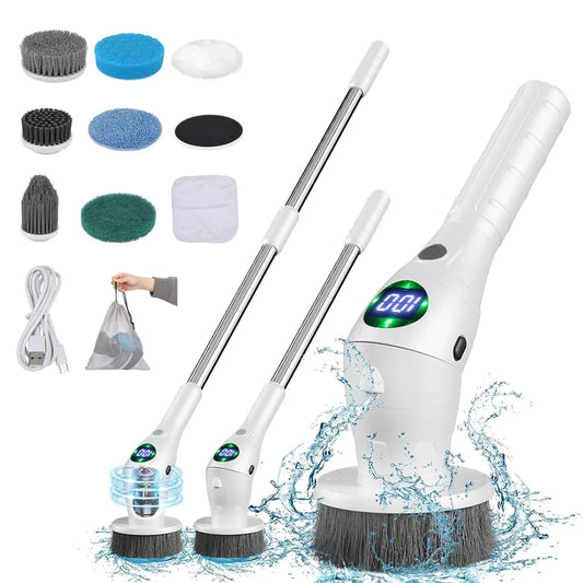 Electric Cleaning Brush 8 in 1 Multifunctional  For Bathroom Kitchen Windows Toilet